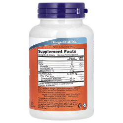 NOW Foods, Omega-3 Fish Oil, Omega-3-Fischöl, 1.000 mg, 180 EPA – 120 DHA, 100 Weichkapseln