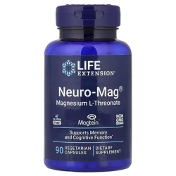 Life Extension, Neuro-Mag®, Magnesium-L-Threonate, Magnesium-L-Threonat, 90 pflanzliche Kapseln (48 mg pro Kapsel)